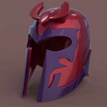 magneto classic helmet fan art marvel x-men 3d print model - Mito3D