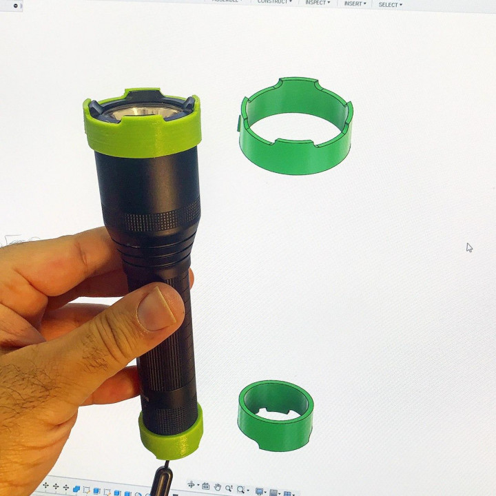 anker lc90 Parachoque flex conduziu luz tocha tpu 3D print model - Mito3D