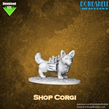 corgi store dog steampunk sidekick bombshell 3d print model - Mito3D