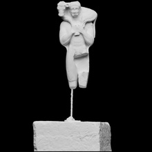 moschophore analyse transporteur culture grec homme mythologie sculpture veau 3dprint plâtre 3dscan soulagement acropole patrimoine Athènes ouvrier moulage 3d print model - Mito3D