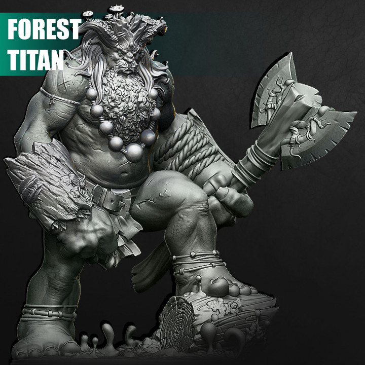 bosque titán mesa jefe dragones mazmorras fantasía gigante miniaturas modular martillo guerra miniatura dnd druida jotun sigmar foest 3D print model - Mito3D