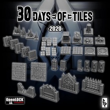 30 days tiles 2020 tabletop dungeons fantasy terrain openforge d&d 28mm dnd openlock pathfinder rpd 3d print model - Mito3D