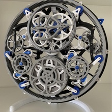 tourbillon Mechanica scappamento meccanico orologio assemblaggio guida PDF descrizione negozio funzionale ingranaggi movimento complicazione 3d print model - Mito3D
