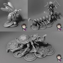 large dungeon insects tabletop beetle miniature monsters 3d print model - Mito3D