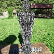 artefacto 9 antiguo fantasía hembra cráneo steampunk ciencia ficción hrgiger florido candyskull biomecánica 3d print model - Mito3D