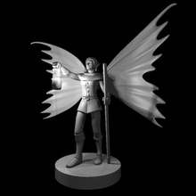 fairy folk female commoner sprite pixie 3d print model - Mito3D