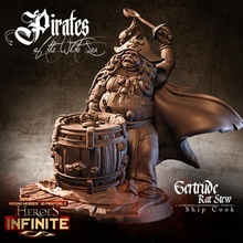 gertrude rat stew cook tabletop epic fantasy mini model pirate rpg miniature boardgame base role captain wargame d&d pirates fat pathfinder infinite role-playinggame ragingheroes 3d print model - Mito3D