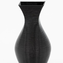 rectangle circle vase vase circular rectangle 3d print model - Mito3D