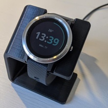 vivoactive 3 watch charging stand 3d print model - Mito3D