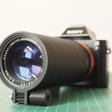 3d impreso fotografía lente mecanismo proyector 3d print model - Mito3D
