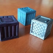 metal cajas terreno mesa cyberpunk urbano 3d print model - Mito3D