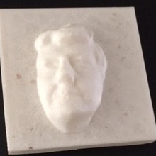 Gesicht Ziegel scan drucken tile 3d print model - Mito3D