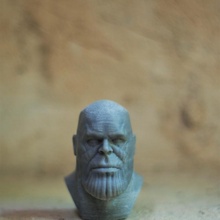 thanos fan art cool free stl bust fdm figure filament hero marvel statue toy zbrush figures comics miniature 3dprinting villain resin 3dprintable prusa tabletop titan infinity turntable avengers war collective paintable 3d print model - Mito3D
