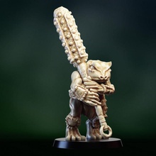 gente rana bárbaro guerrero mesa dragones mazmorras fantasía figura héroe rpg miniatura npc grung 3d print model - Mito3D