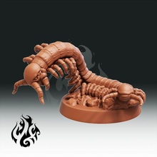 giant centipede store god miniatures rpg tabletop insects dnd pathfinder tabletopgames foundry crippled crippledgodfoundry crippledgod giantcentipede miniaturestabletop incectoids 3d print model - Mito3D