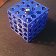 diamante tetra palla cubo divertimento matematica puzzle giocattolo marmo ingegneria stelo labirinto dimlab 3d print model - Mito3D