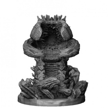 scaled worm tabletop miniature dungeonsanddragons dnd frostgrave 3d print model - Mito3D