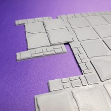 dungeon step-up connector tabletop 3d print model - Mito3D