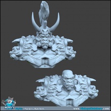 démon singe bustes table buste gorille 3d print model - Mito3D