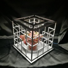minimal box plant design garden green led light nature cobe 3d print model - Mito3D