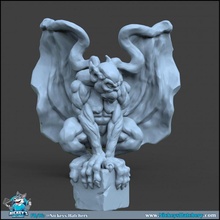 gárgula estátua 1 tampo mesa terreno jogos guerra espalhar 3d print model - Mito3D