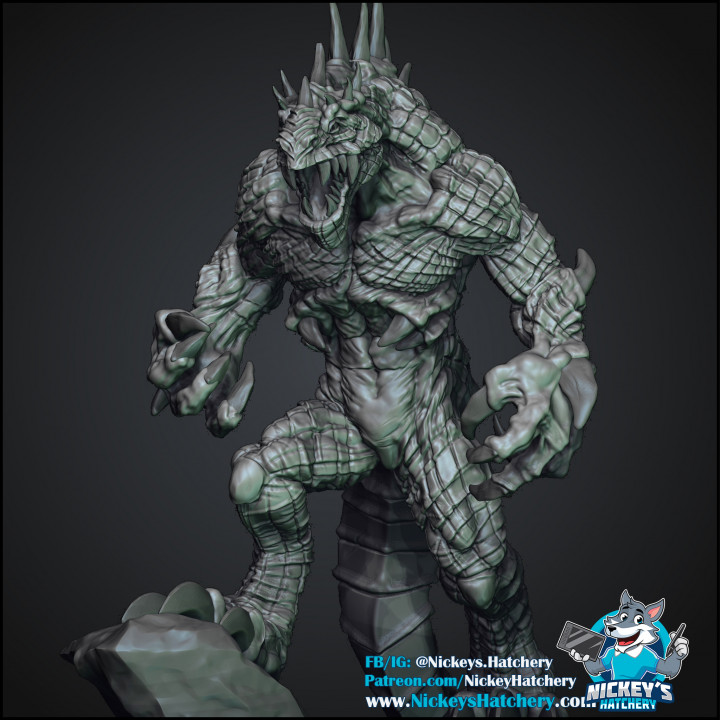 Sihael pack 1 3 high detail hommes lézards table bête créature course wargaming dnd populaire 3D print model - Mito3D