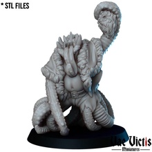 monstrueux Père Noël table monstre hiver tentacules 3d print model - Mito3D