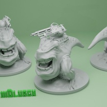 Bedava masaüstü Baruigol fantezi Warhammer masa oyunu 32mm minyatür 3d print model - Mito3D