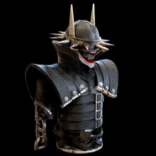 Batman lacht Büste Joker Metall Comics 3d print model - Mito3D