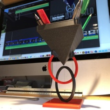 floating desk utensilo tensegrity 3d print model - Mito3D