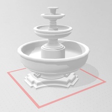 fountain 3d print model - Mito3D