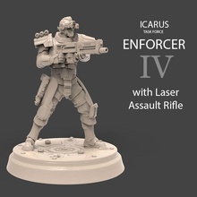 icarus enforcer laser assault rifle tabletop futuristic miniatures soldier warhammer force scifi soldiers sciencefiction warhammer40k wh40k task killteam wargamming inquisition zombicied 3d print model - Mito3D