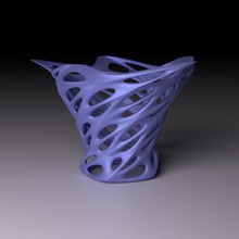 organique vase 3d print model - Mito3D