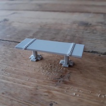 medievale tavolo mobilia terreno gioco 28mm dnd scenario spargere pittura in miniatura 3d print model - Mito3D
