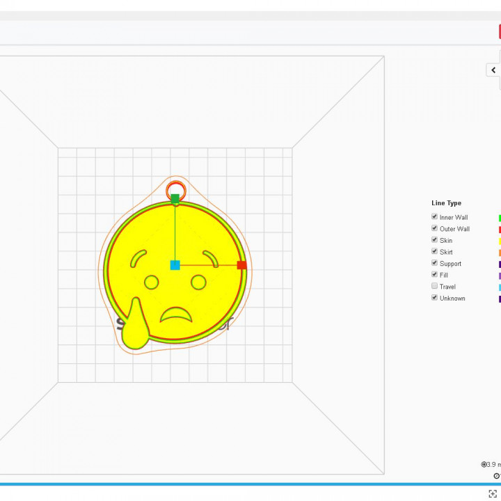 emoji 3D print model - Mito3D