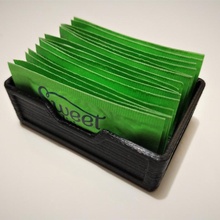 sweetener packet holder sugar stevia splenda 3d print model - Mito3D