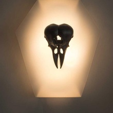 twincrow skull crow lamp 3d print model - Mito3D