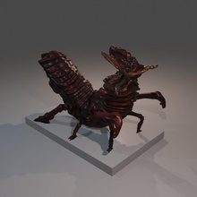Ankheg masaüstü böcek canavar Zindanlar Ejderhalar rol dnd canavarca 3d print model - Mito3D