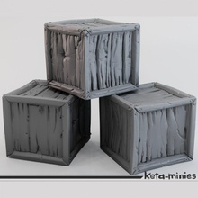 sandık masaüstü Kutu fantezi Ortaçağa ait destek depolama şekil vermek stilize ahşap 28mm çevre miniler keta ketamini 3d print model - Mito3D