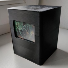 mtg comandante deckbox caja magia reunión cubierta 3d print model - Mito3D