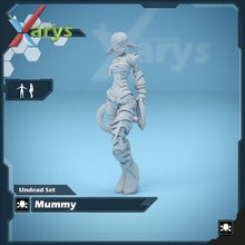 mummy tabletop female robot lord dnd 3d print model - Mito3D