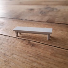 legno panchina fantasia mobilia giochi medievale legna miniatura gioco tavolo 28mm dnd 3d print model - Mito3D