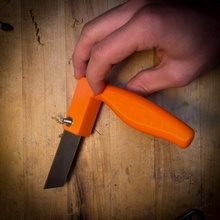 openknife ergo cooking cutter knife blade ergonomic edc reuseable olfa 3d print model - Mito3D