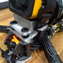 anti jello montare azione macchine fotografiche telecamera fpv gopro sessione runcam caddx 3d print model - Mito3D