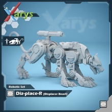 robótico desplazador bestia mesa cyberpunk dnd cibernético 3d print model - Mito3D