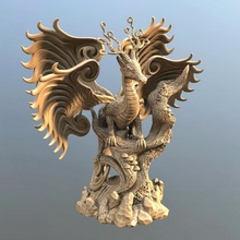 Eirvu dragon fae table créature fantaisie arbre ailes Fée fay 3d print model - Mito3D