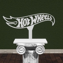 hot wheels 3d printable logo car stl toy toys cars logos hotwheels standing 3d print model - Mito3D