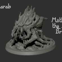 al sharab mother night brood pre-supported free miniatures monster warhammer tabletop minis wargame pathfinder 3dprintminis 3d print model - Mito3D