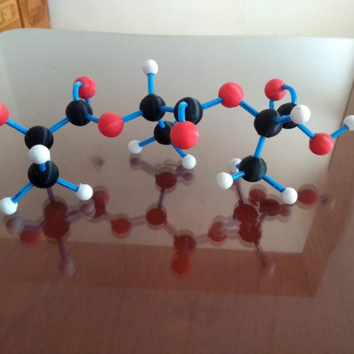 pla molecular estrutura estructura Projeto Educação química dise educaci 3D print model - Mito3D