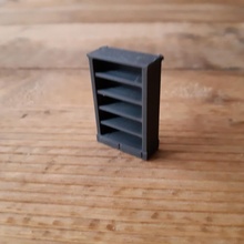 legno libreria mobilia giochi oggetti scena miniatura gioco tavolo 28mm dnd 3d print model - Mito3D